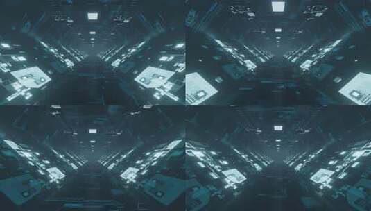 科技感隧道穿梭素材视频高清在线视频素材下载