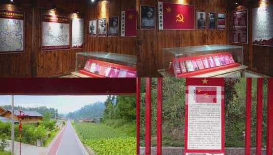 红军主题展馆内陈列展示高清在线视频素材下载