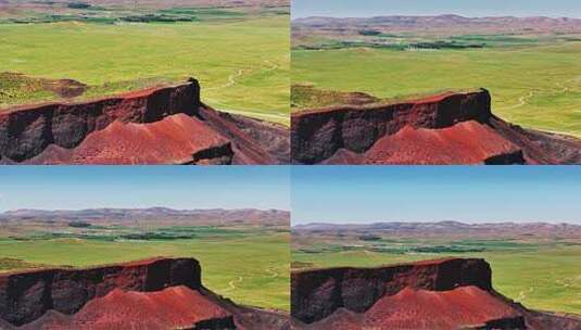 内蒙古乌兰察布乌兰哈达火山地质公园高清在线视频素材下载