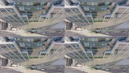 城市建筑的高空俯拍高清在线视频素材下载
