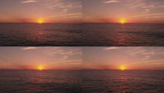 海平面上的日出高清在线视频素材下载