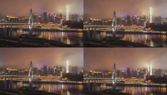 重庆洪崖洞夜景延时高清在线视频素材下载