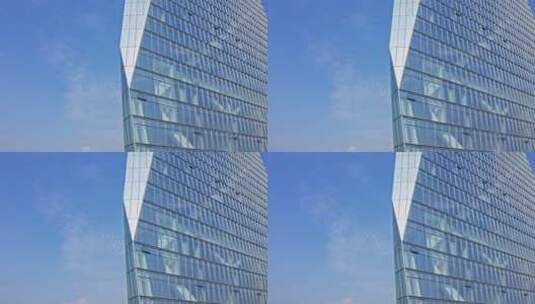 深圳南山华侨城大厦特写光斑环绕高清在线视频素材下载