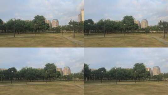 城市公园草坪高清在线视频素材下载