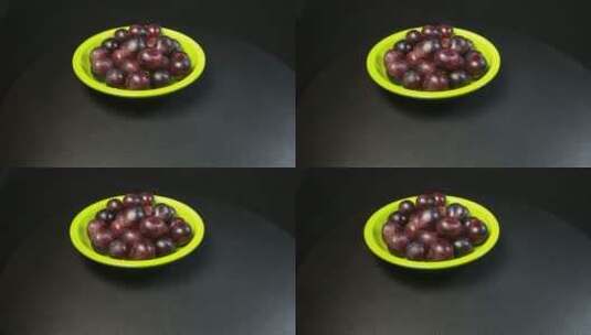 夏黑葡萄水果高清在线视频素材下载