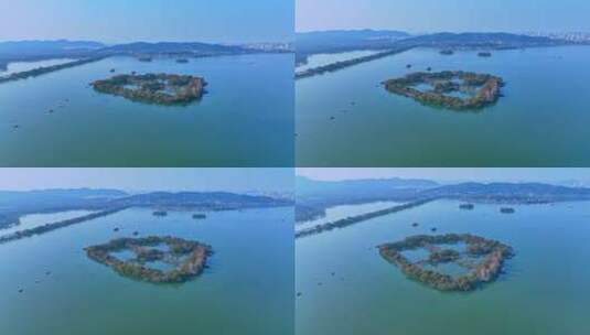 西湖湖心岛高清在线视频素材下载