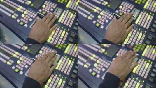 演播室里的控制台高清在线视频素材下载