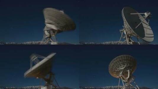 夜空雷达高清在线视频素材下载