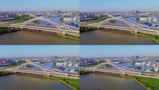苏州京杭大运河宝带桥高清在线视频素材下载