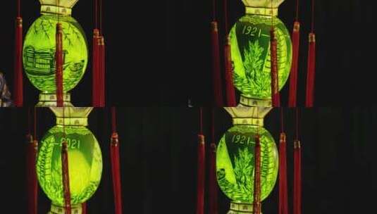 西瓜灯雕刻3高清在线视频素材下载