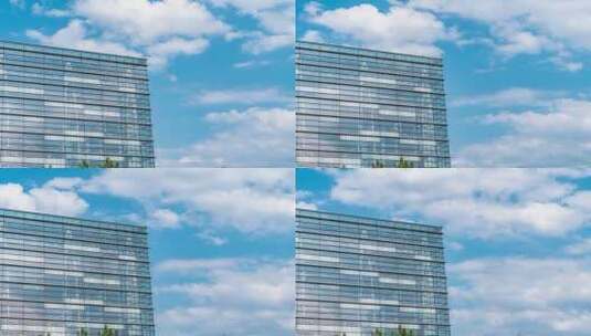 4K重庆科技馆玻璃建筑延时高清在线视频素材下载