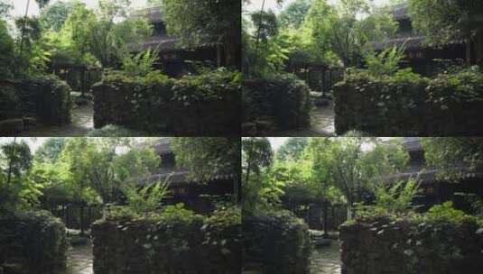 杭州西溪国家湿地公园西溪草堂高清在线视频素材下载