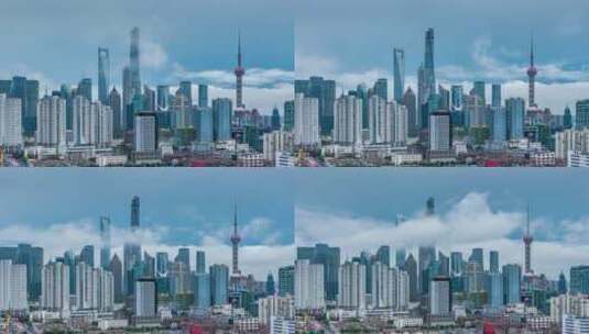 上海三件套延时高清在线视频素材下载
