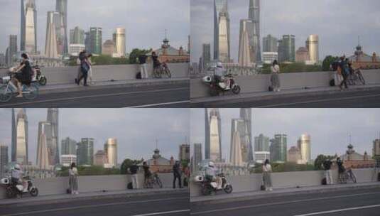 上海乍浦路桥高清在线视频素材下载
