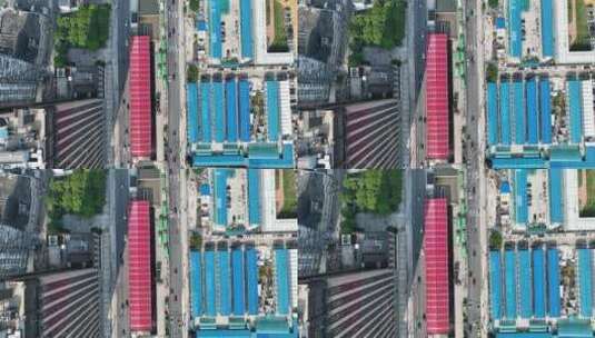 上海地铁站俯拍下降镜头高清在线视频素材下载