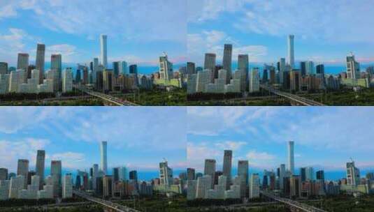 北京国贸CBD延时摄影高清在线视频素材下载