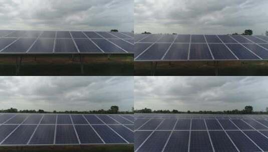 新能源太阳能发电站光伏发电高清在线视频素材下载