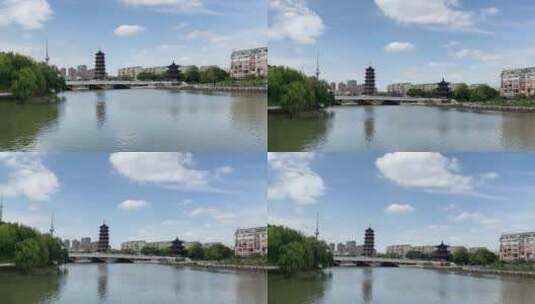 江苏泰州城市风光 4k高清在线视频素材下载