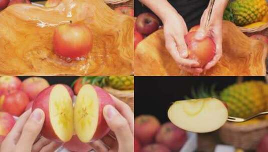 冰糖心苹果 红富士苹果高清在线视频素材下载