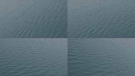 湖水水面波澜起伏空镜头高清在线视频素材下载