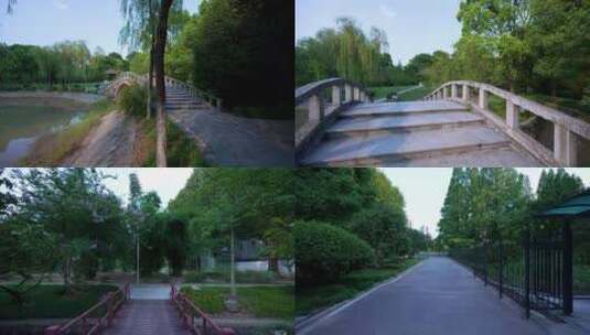 武汉青山和平公园风光4K视频合集高清在线视频素材下载