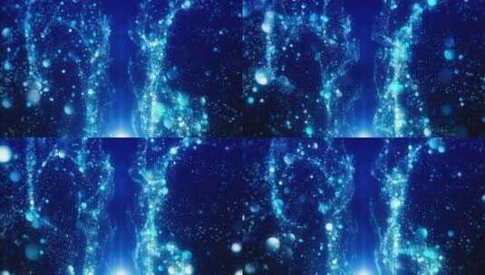 水下蓝色粒子背景高清在线视频素材下载