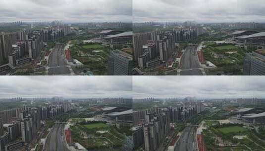 广西南宁城市宣传片地标建筑航拍高清在线视频素材下载
