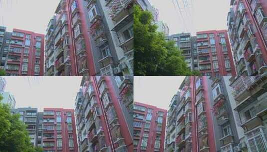 城市建筑社区住宅高清在线视频素材下载