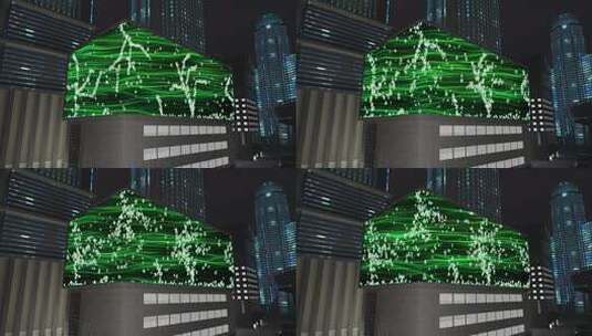 酷炫粒子裸眼3d（可定制）高清在线视频素材下载
