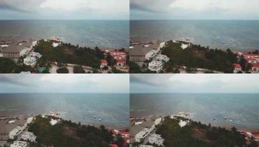 墨西哥尤卡坦半岛加勒比海岸线金塔纳罗奥海滨度假村和别墅。高清在线视频素材下载