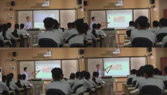 广西学校学生在教室上课高清在线视频素材下载