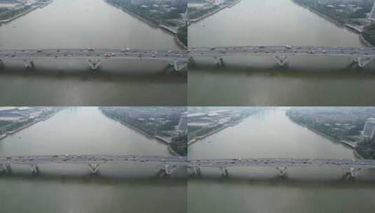 广州琶洲大桥航拍高清在线视频素材下载