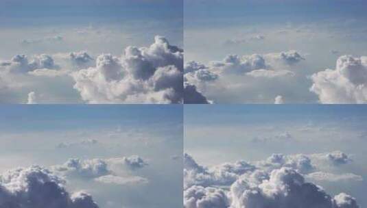 云海之上 壮观云层 航空俯瞰美景高清在线视频素材下载