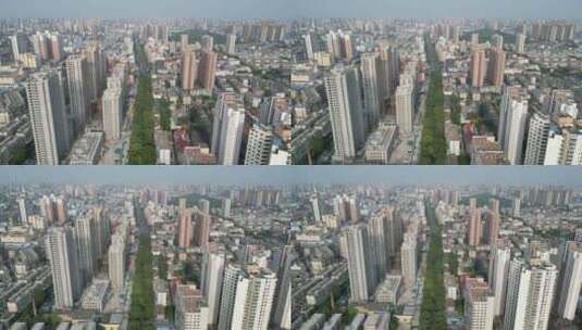 河南新乡市城市建设航拍高清在线视频素材下载