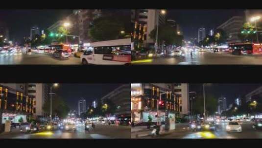 广州商业街江南西夜景高清在线视频素材下载