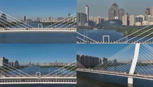 4K高清沈阳宣传片富民桥早高峰城市交通高清在线视频素材下载