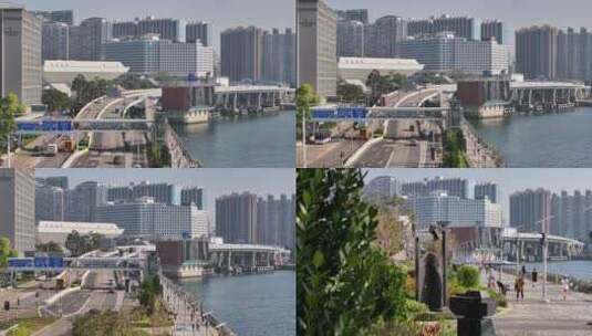 香港九龙城区航拍高清在线视频素材下载
