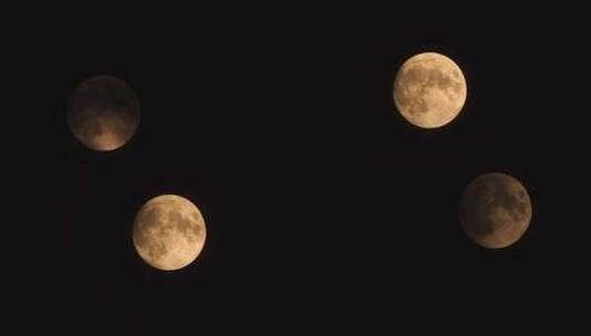 月亮延时中秋节月亮夜晚十五元宵节月亮升起高清在线视频素材下载