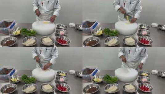 铁锅炖大鱼贴饼子，从材料准备到制作过程。高清在线视频素材下载