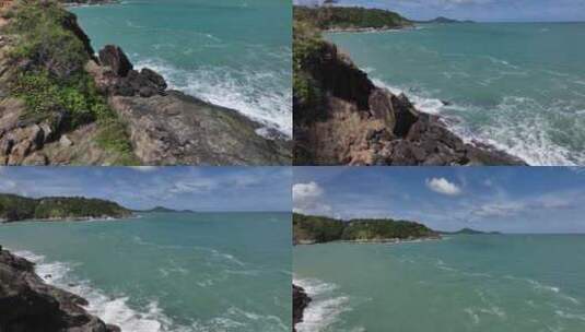 航拍泰国普吉岛拉威蓬贴海岬海滨自然风光高清在线视频素材下载