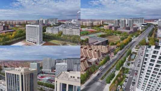 乌兰浩特城市高清在线视频素材下载