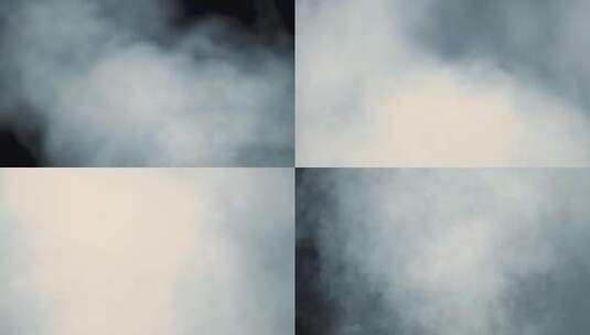 雾/烟叠加使用在任何类型的镜头与黑色背景高清在线视频素材下载