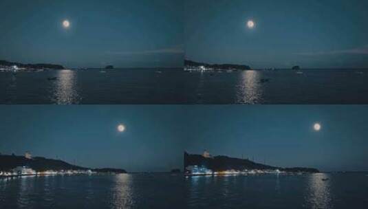 海上生明月（北海涠洲岛）高清在线视频素材下载