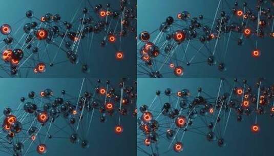 科技点线神经网格视频素材高清在线视频素材下载