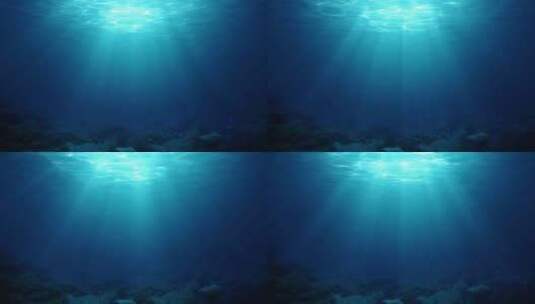 水下光线海底世界高清在线视频素材下载