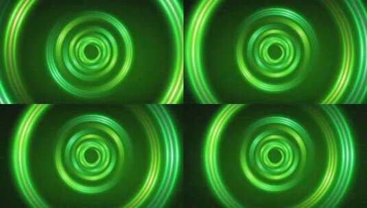 4K绿色光圈隧道视频2高清在线视频素材下载