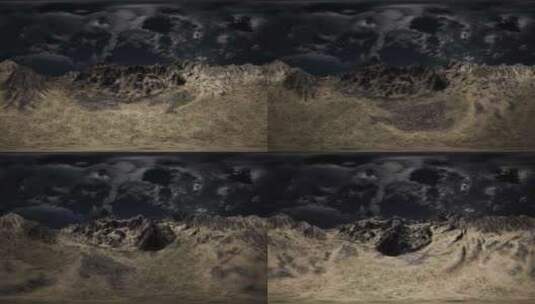 VR 360苏格兰高地上空的巨大乌云高清在线视频素材下载