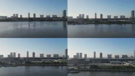 航拍广州城市风光高清在线视频素材下载