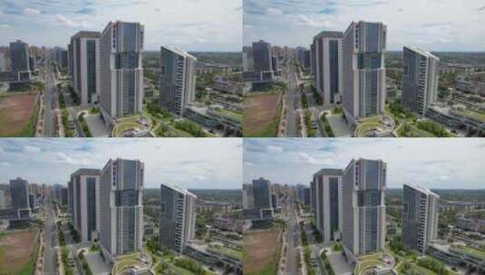 中国湖南省衡阳市高新创业中心航拍4k高清在线视频素材下载