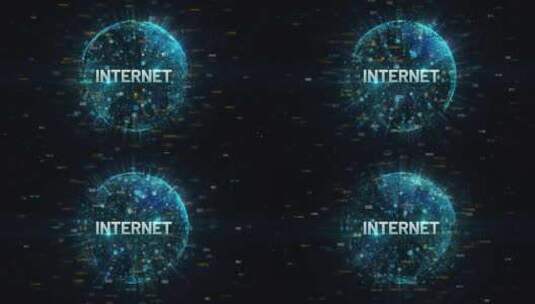 互联网数字地球地球4K高清在线视频素材下载